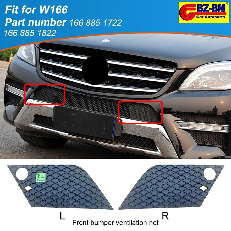 

Автоматическая решетка переднего бампера для Mercedes-Benz W166 Ml X166 OEM 1668851722 1668851822 1668851223 1668851423 1668851474