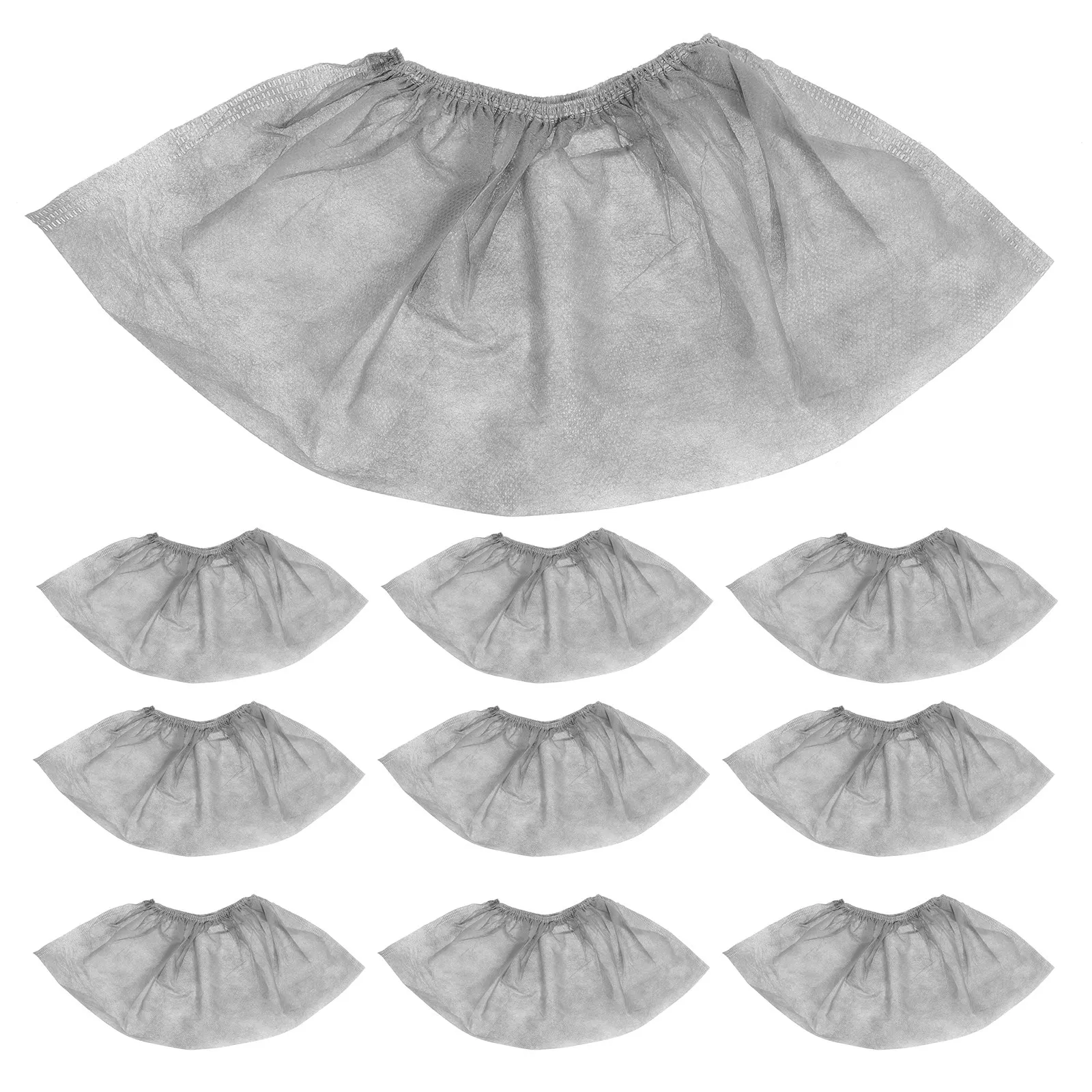 

100Pcs Disposable Shoe Covers Non Slip Breathable Elastic Opening Premium Thick Wear Resistant Floor Safe for Dentists Builders