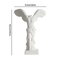 Greek Goddess Of Victory Character Statue Angel Wing Art Figurine Decoration Home Office Decor Resin Sculpture Ornament