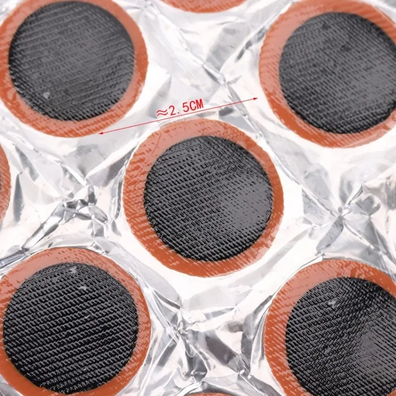 48Pcs Rubber Puncture Patches Bicycle Tire Tube Repair Kit No Glue Inner Tube Puncture Fix Tools Accessories view 3