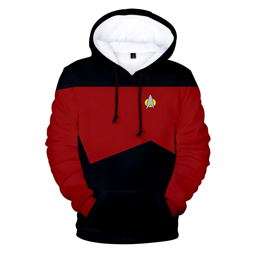 Star Trek 3D Hoodies Moletons Homens Mulheres Plus Size Manga Longa Moda Cosplay Streetwear Roupas Inspiradas em Filme