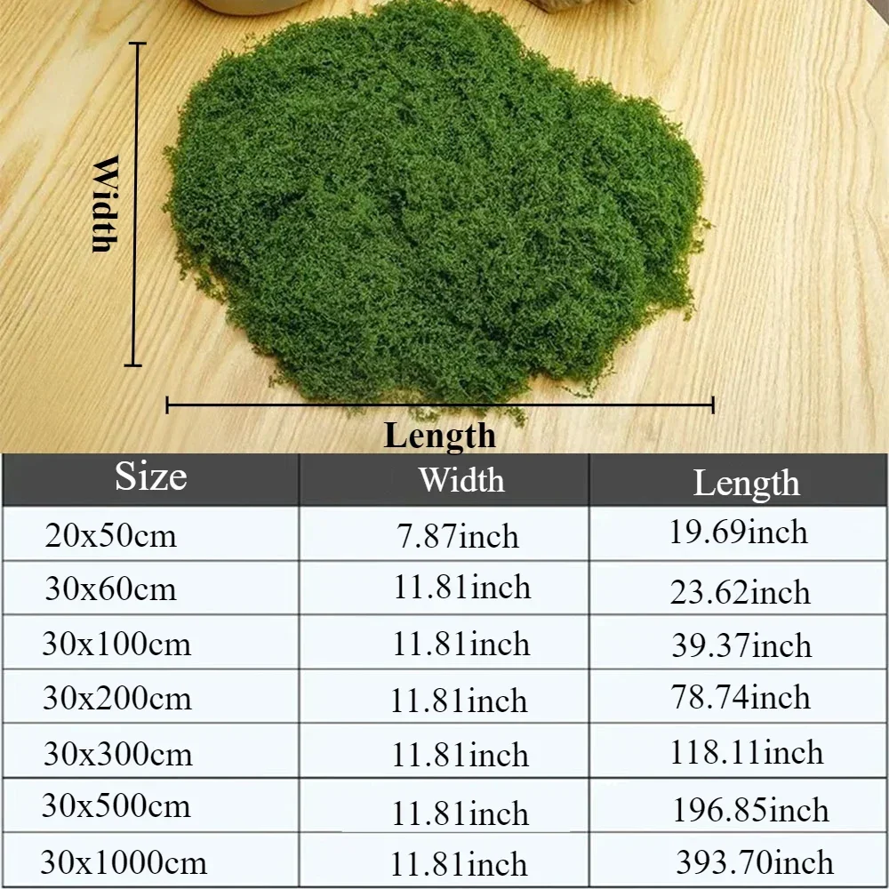 30/50/100/200/300/500g Fake Moss DIY Crafts Grass Artificial Moss Outdoor and Home Room Garden Decor Christmas Decoration