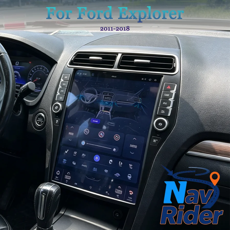 16.2Inch Vertical Screen Android Car Radio For Ford Explorer 2011‑2018 Wireless CarPlay Multimedia Player 4G LTE GPS Navigation