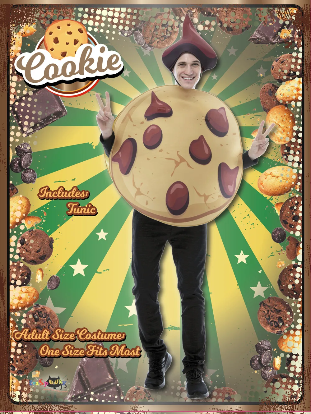 Grappige Volwassen Melk Doos Chocolade Cookies Kostuum Halloween Mannen Vrouwen Voedsel Cosplay Outfits Carnaval Pasen Purim Fancy Dress