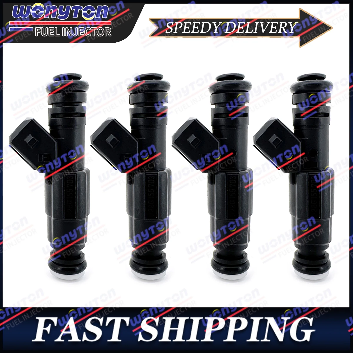

4x OEM Fuel Injectors For 1995 Dodge Neon 2.0L I4 0280155703