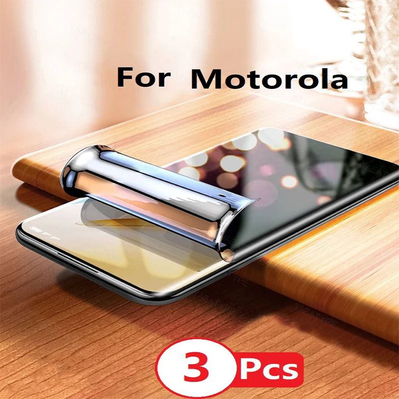 

3 шт. гидрогелевая пленка для защиты экрана Motorola Edge 50 30 Ultra Fusion X40 X30 S30 Pro без разблокировки отпечатков пальцев