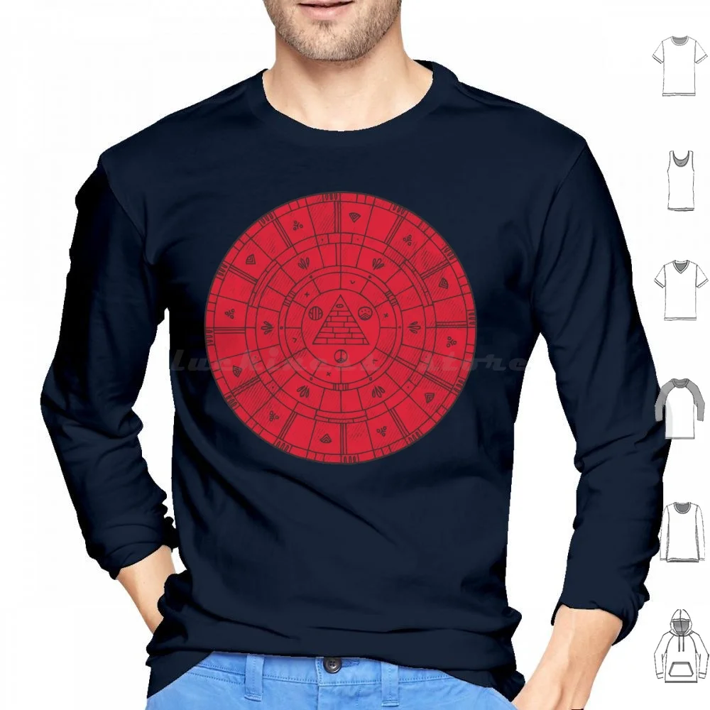 Sunn Hoodie cotton Long Sleeve Sun Geometry Geometric Circle Concentric Pyramid Egypt Symbol Symbolism Hector Mansilla