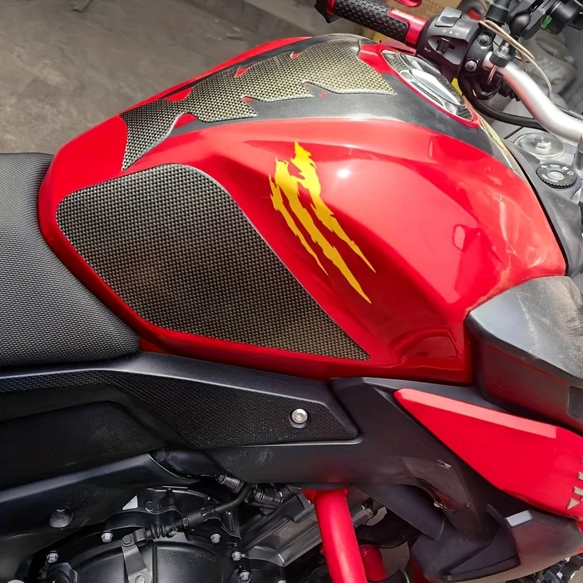 Motorcycle Scratch Stickers Monster Claw Reflective Waterproof PVC Decals Durable Body Helmet Special Design 2PCS