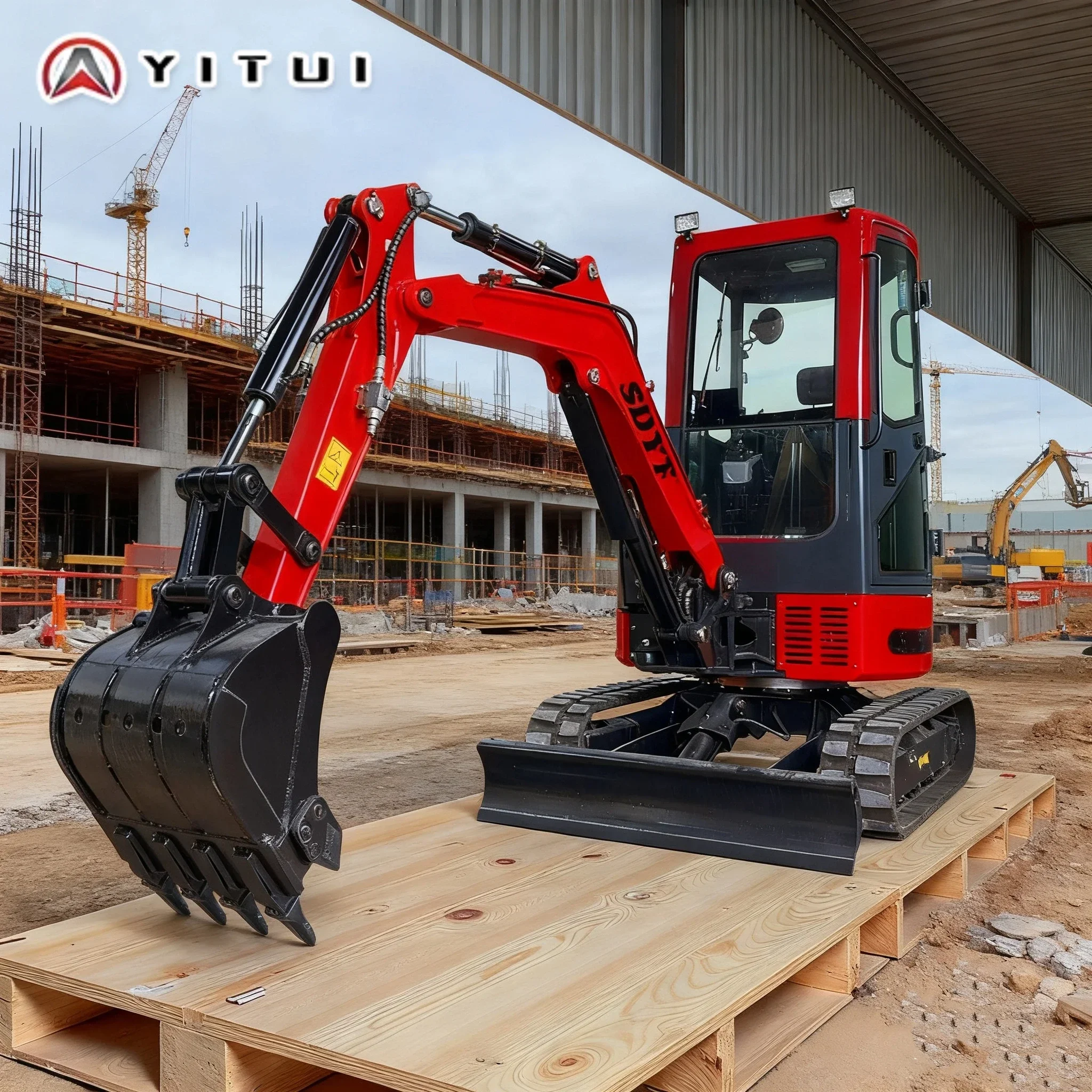 New 3.5 Ton New Customized 2ton Mini Excavator Diesel Crawler Digger Ce Certified For Garden Farm Construction Machinery