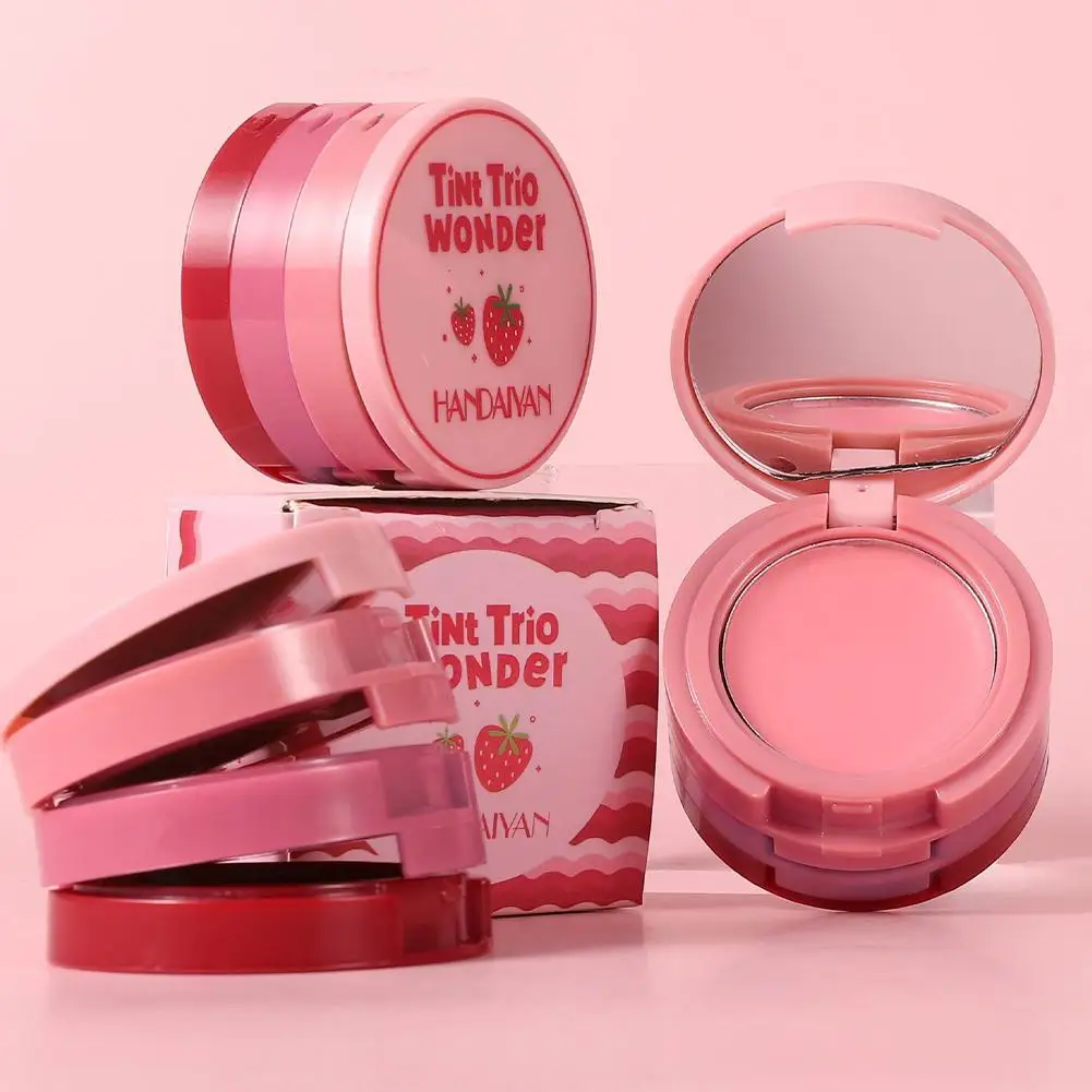 أحمر خدود طبيعي غير لامع للوجه، كريم شفاه مخملي ناعم، أحمر خدود الخد، أحمر خدود مكياج مقاوم للماء #1