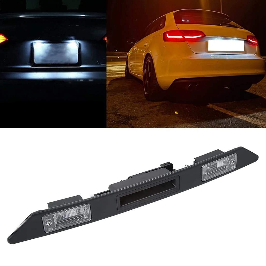 

Trunk License Plate Light 8P48275743FZ Car Rear License Plate Light Trim Assembly For - A3 A4 A6 Q7 RS3 S4 2003‑2013
