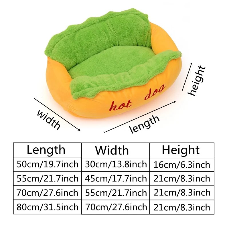 1PC Hot Dog Bed Various Size Puppy Warm Soft Bed House Soft Fiber Pet Dog Kennel Mat Detachable and Washable Cat House Dog Nest