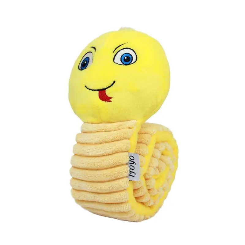 Dog Squeak Toys Pet Sniffing Plush Snails Toys Tibetan Food Molar Puzzle Toys Interactive Cat Dog Puzzle Toy Feeder Pet Products