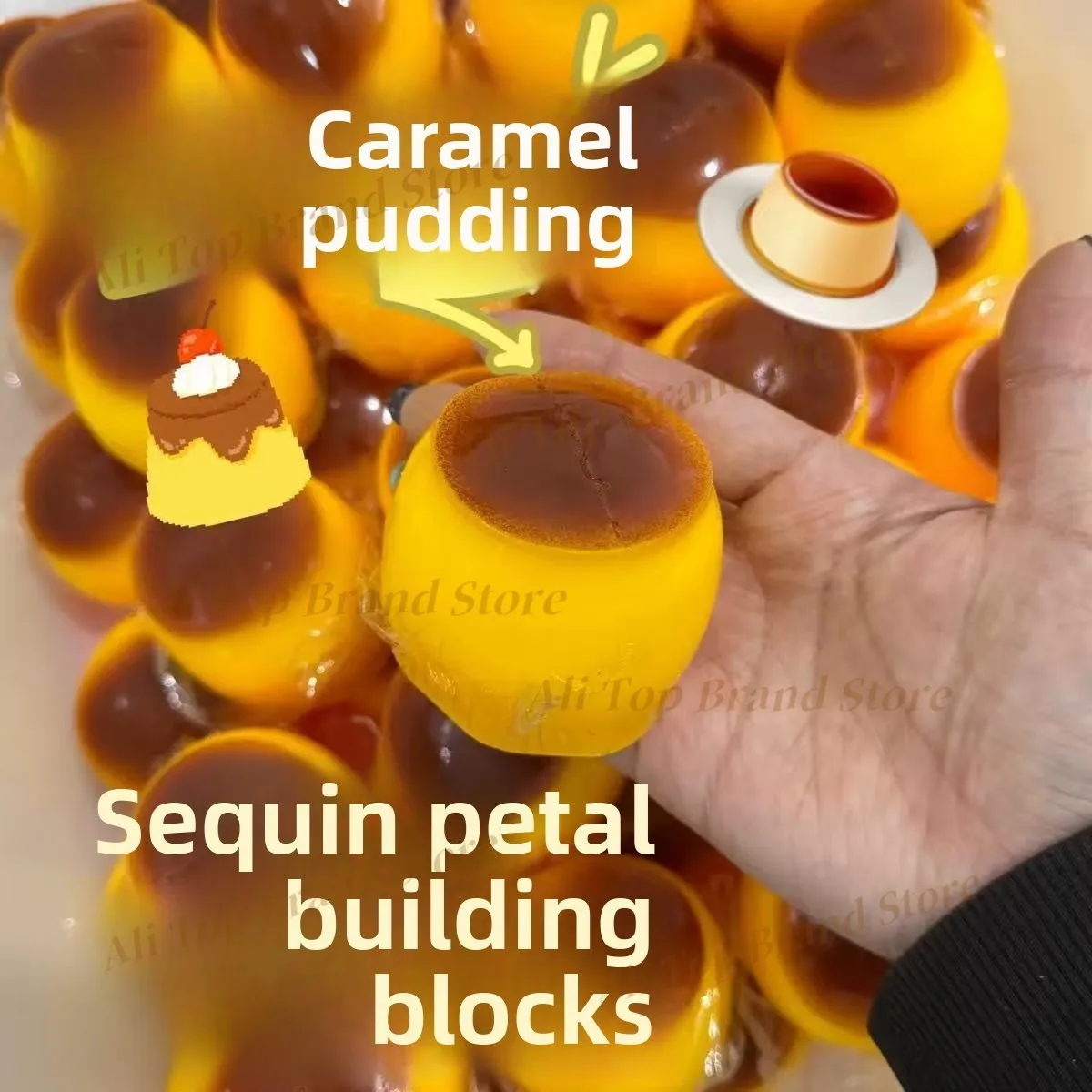 Cute And Soft Caramel Pudding Stress Ball Homemade Diy Handmade Squeeze Ball Toy Stress Relieving