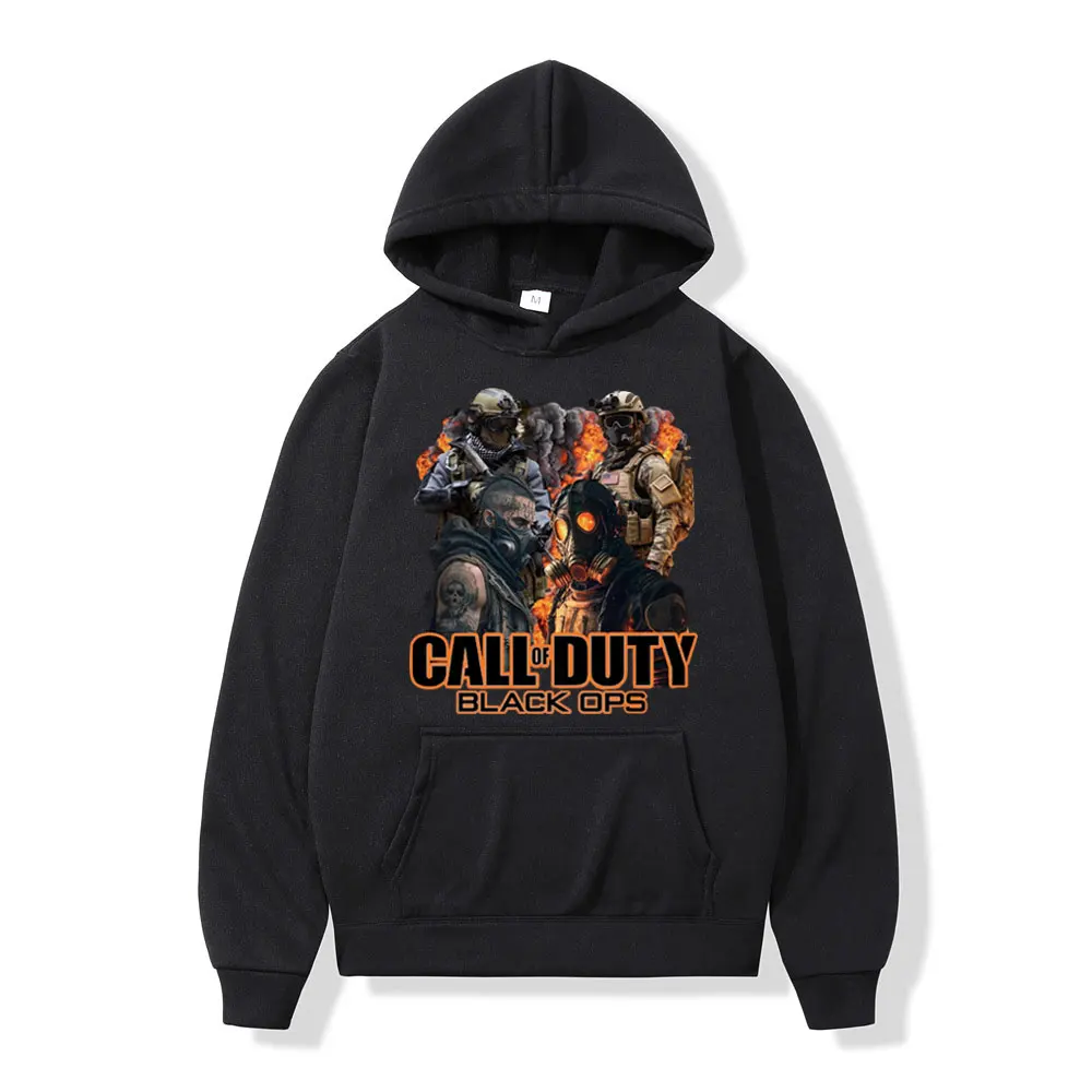 Call of Duty Graphic Hoodies Unisex Fashion Vintage Oversized Sweatshirts Autumn Winter High Quality Fleece Pullovers Streetwear