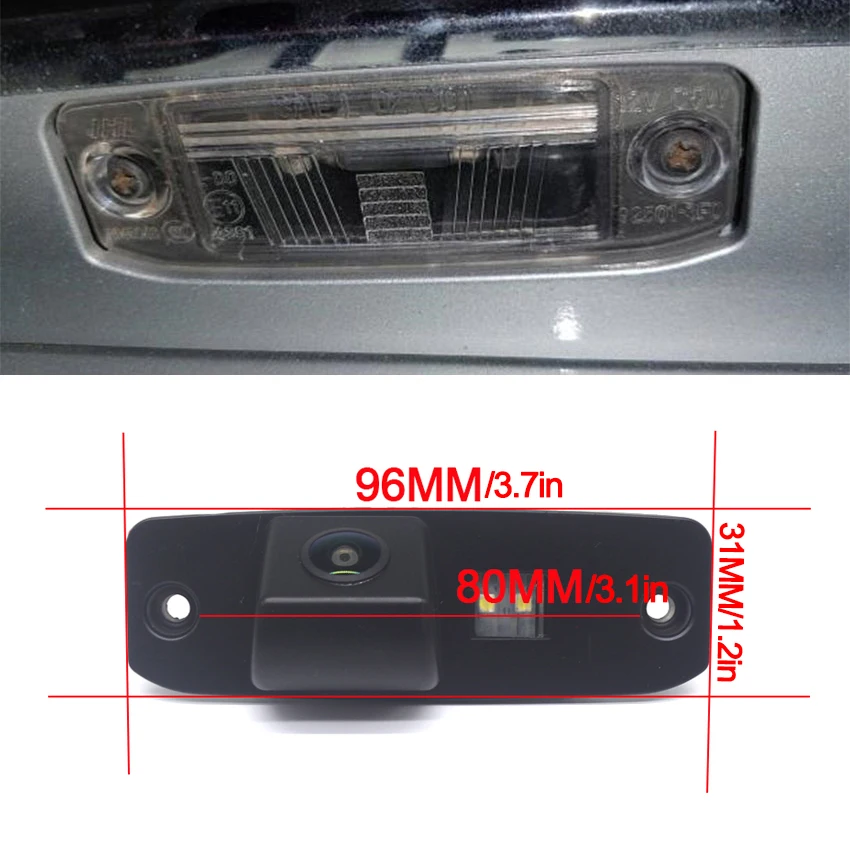 HD Starlight Night Vision Rear View License Plate Light Camera For Hyundai Veracruz IX55 2008 2009 2010 2011 2012