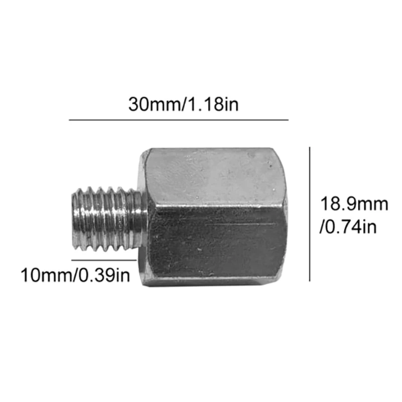 Hervorragender 1-teiliger M14-zu-M10-Winkelschleifer-Polierer-Schnittstellenadapter-Konverter. – Detail 3