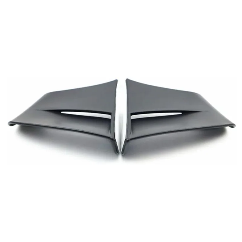 Gloss Black/Matte Black Motorbike Winglets Aerodynamic Wing Spoiler Trim Bodykit Stickers Universal Motorcycle Modification