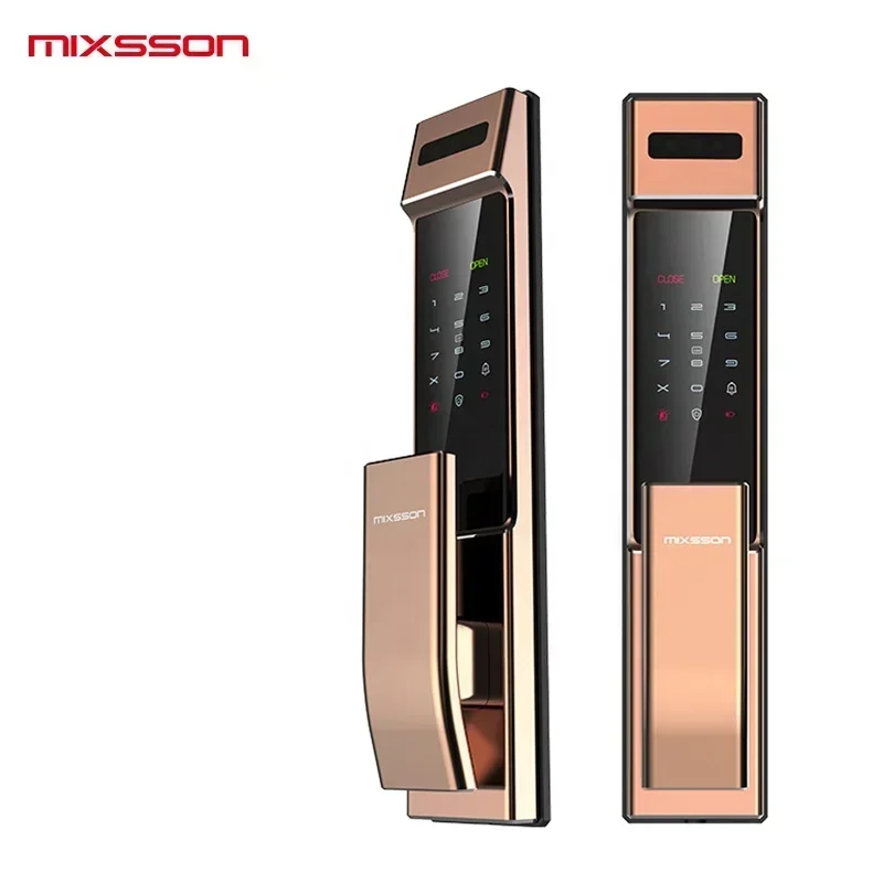 3D Face Smart Door Lock Security Monitor Intelligent Fingerprint Password Biometric Electronic Key Unlock