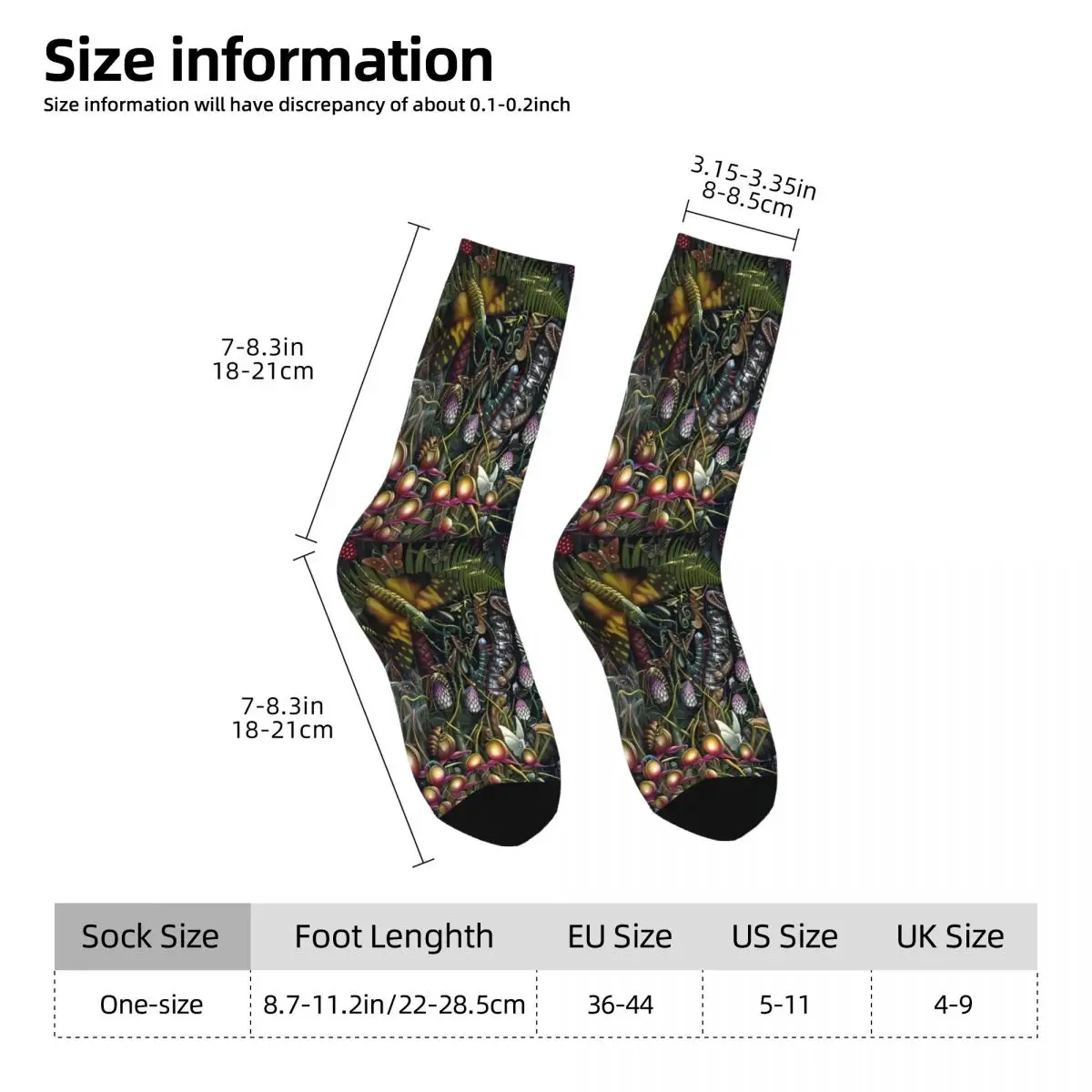 Snake Sock Printed Man Polyester