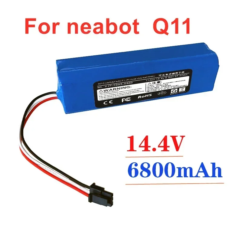 

14.4V 6800mAh Original Rechargeable Li-ion Battery neabot Robotic vacuum cleaner Q11