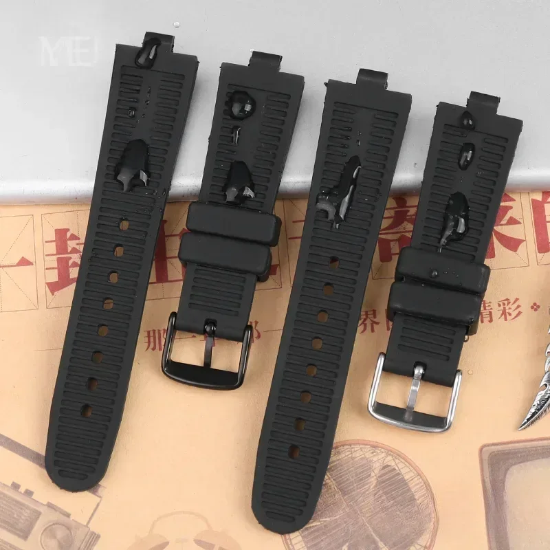 Exquisite and Durable Silicone Watchbands for Bvlgari Special Convex Interface  Waterproof Watch Strap 22x8mm 24x8mm