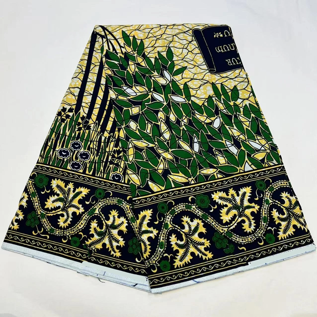 

2024 Latest High Quality 1005 Cotton African Wax Prints Fabric Ankara Tissu Fabric Batik 6 Yards Nigeria Fabric YG-4-826-3