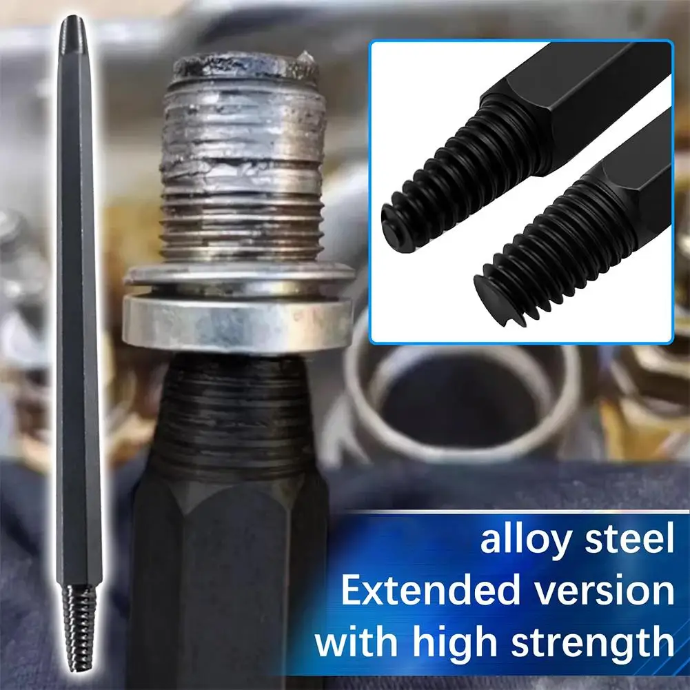 CRV Steel Spark Plug Remover Tool Reverse Thread Design for Broken Damaged Plugs Ergonomic Grip DIY Mechanic