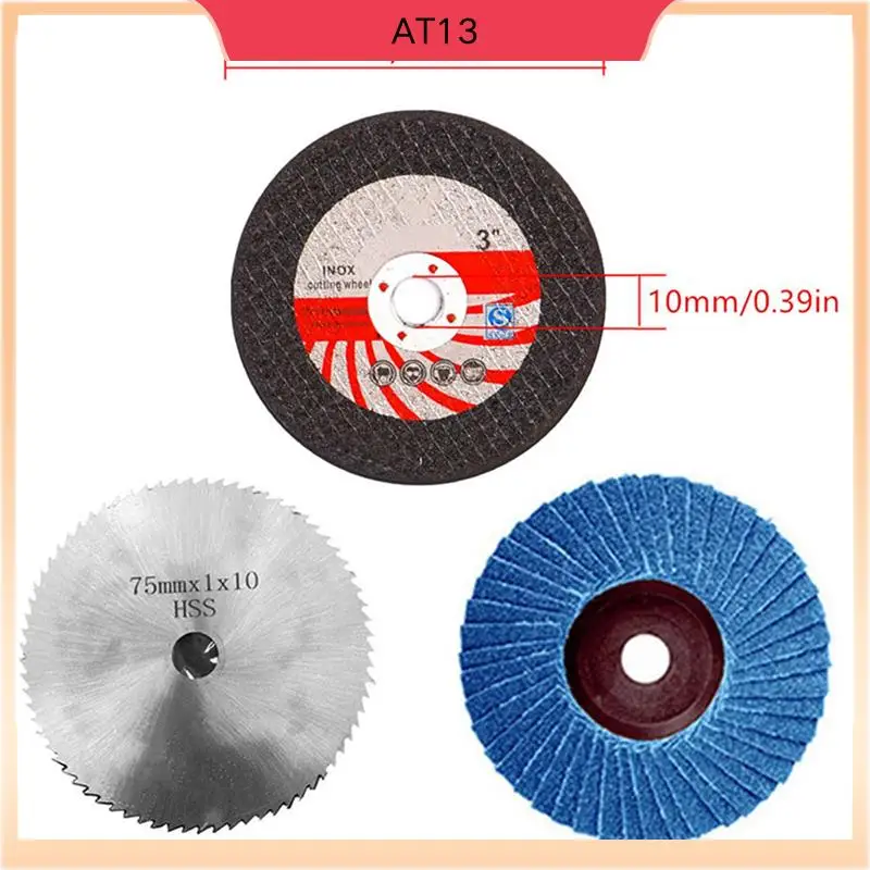 

AT13 25Pcs 75Mm Cutting Disc For 10Mm Bore Angle Grinder Metal Circular Saw Blade Flat Flap Grinding Wheel Sanding Pads Tool
