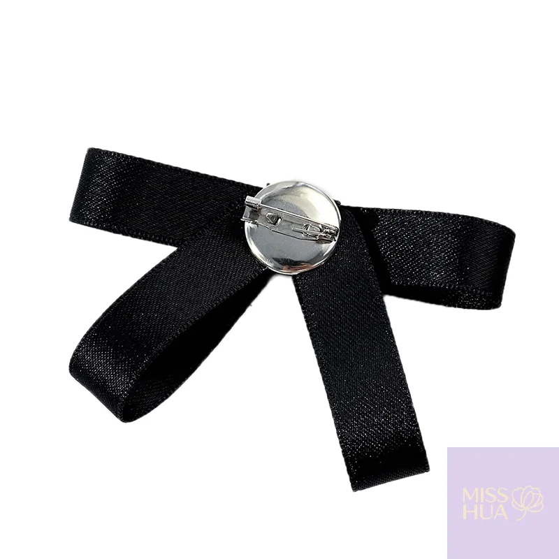 2025 جديد هوا هوا ربطة عنق تقليد اللؤلؤ الزخرفية المخملية ربطة العنق قميص غير رسمي ربطة العنق الزخرفية للنساء هوا هوا #3