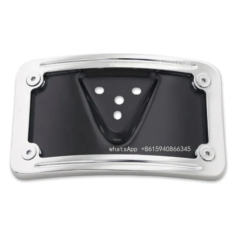Parts are suitable for   tail three-point installation license plate bracket, optional electroplating model