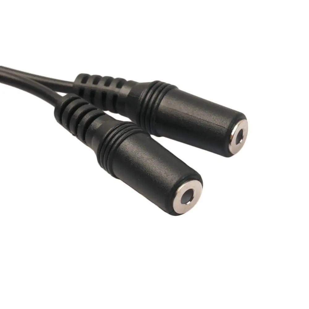 Nuovo jack audio stereo da 3,5 mm maschio a doppia femmina per auricolare cavo di prolunga per connettore adattatore splitter per microfono