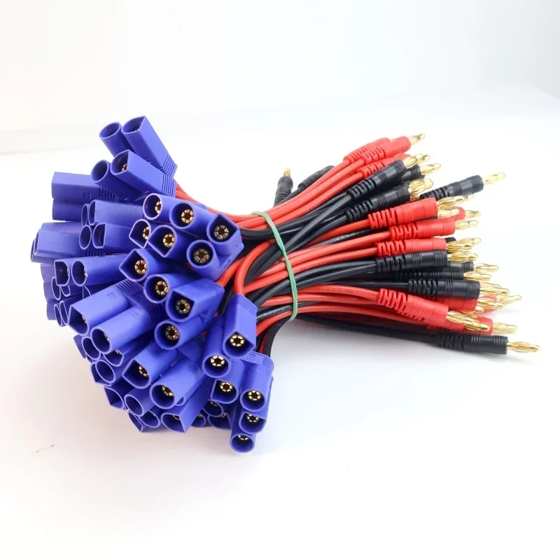 

Разъем типа «банан» к EC5 с силиконовым кабелем 15 см для Rc Lipo Batte 1/6 шт. Imax B6 линия зарядки 4,0 мм