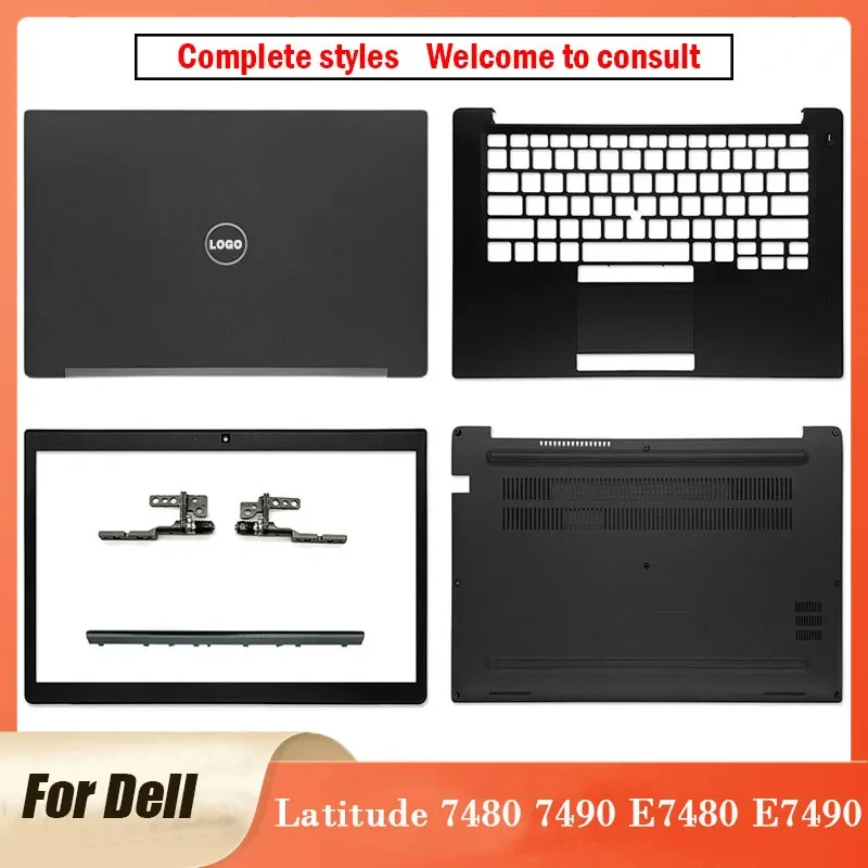 New For Dell Latitude 7480 7490 E7480 E7490 Laptop LCD Back Cover/Front Bezel/Hinges/Hinge Cover/Palmrest/Bottom Case Non Touch