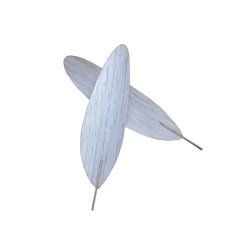 1Pair Indoor Rubber Airplane Propeller Blades 95mm/105mm/115mm/125mm/135mm/145mm Length Balsa-wood Blade for RC Model Aircraft