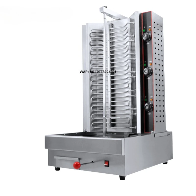 

Премиальная роскошная полностью автоматическая электрическая машина для жарки курицы и мяса, коммерческий гриль для шаурмы, турецкого шашлыка и донера из говядины