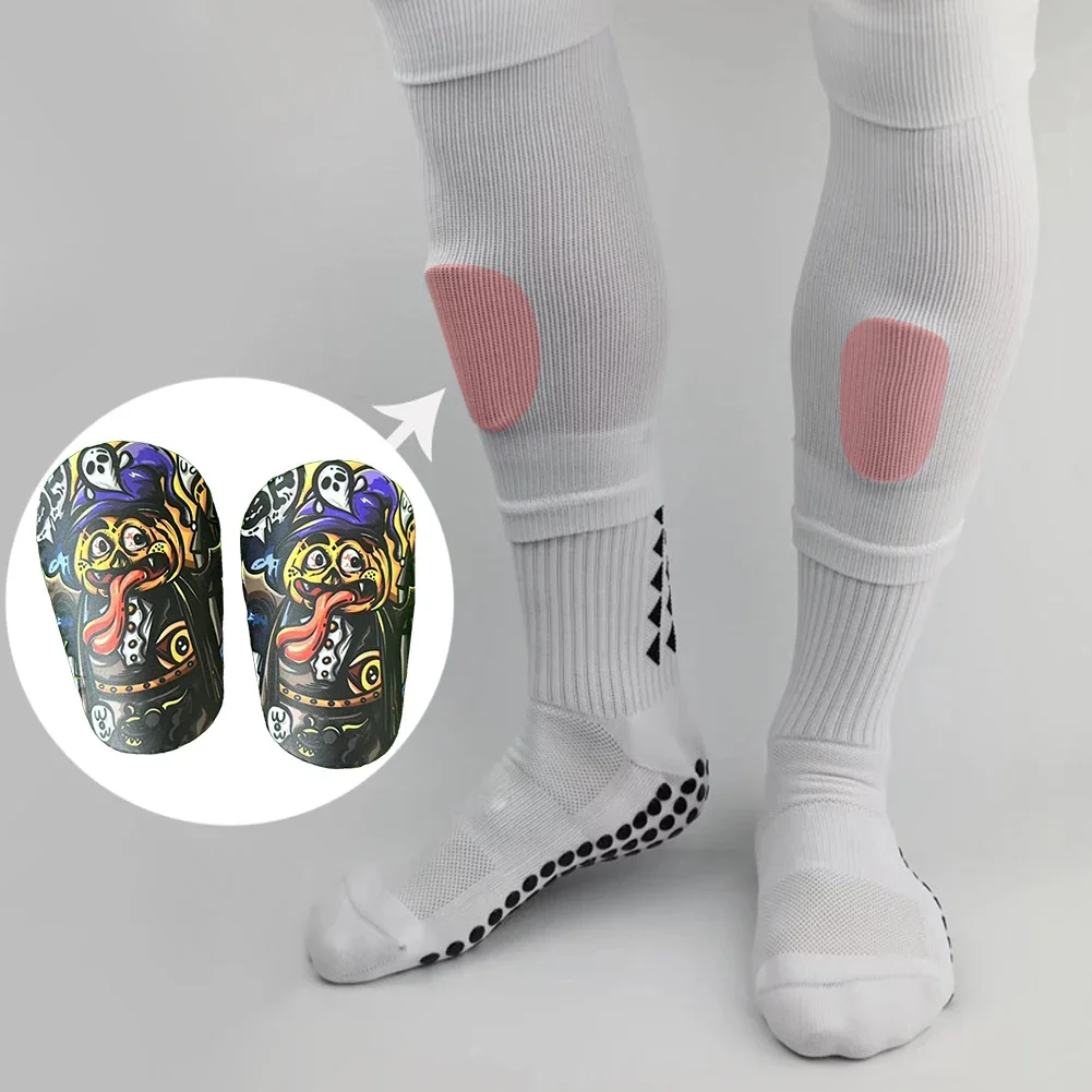 2/1 Pair Mini Football Shin Pad Wear-Resistant Lightweight Mini Shin Pads Shock Absorbing Soccer Shin Guards Football Shin Guard