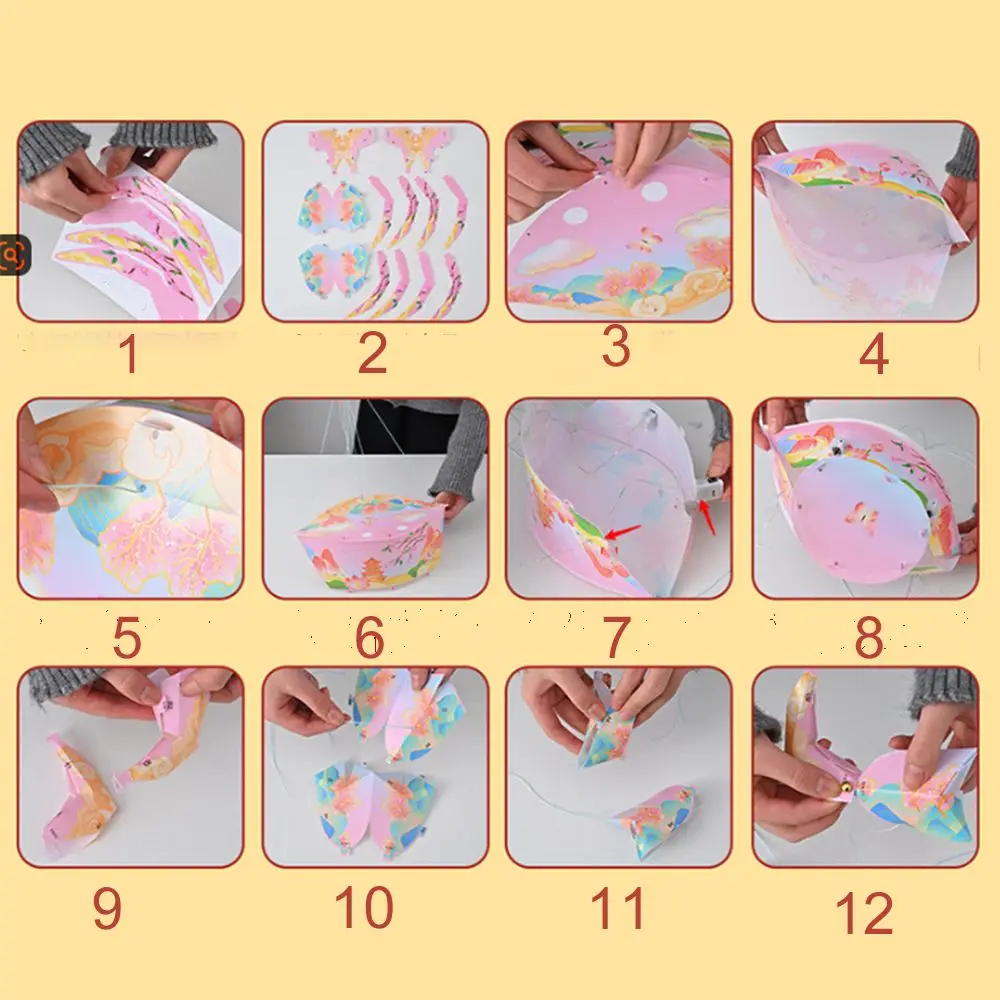 Portable Crab Glowing Lantern Waterproof Cartoon Mid-Autumn Lantern Battery-Operated Handmade Three-dimensional Lantern