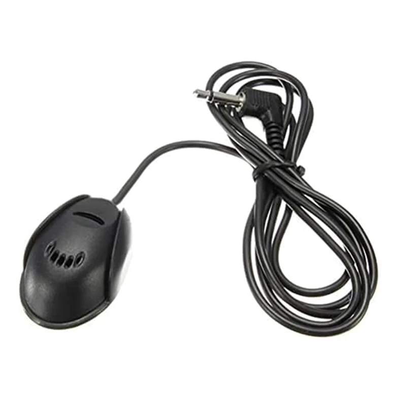 3.5mm Car External Microphone -compatible Car Dashboard Or Sun-Visor Mic Stereo Radio Adapter