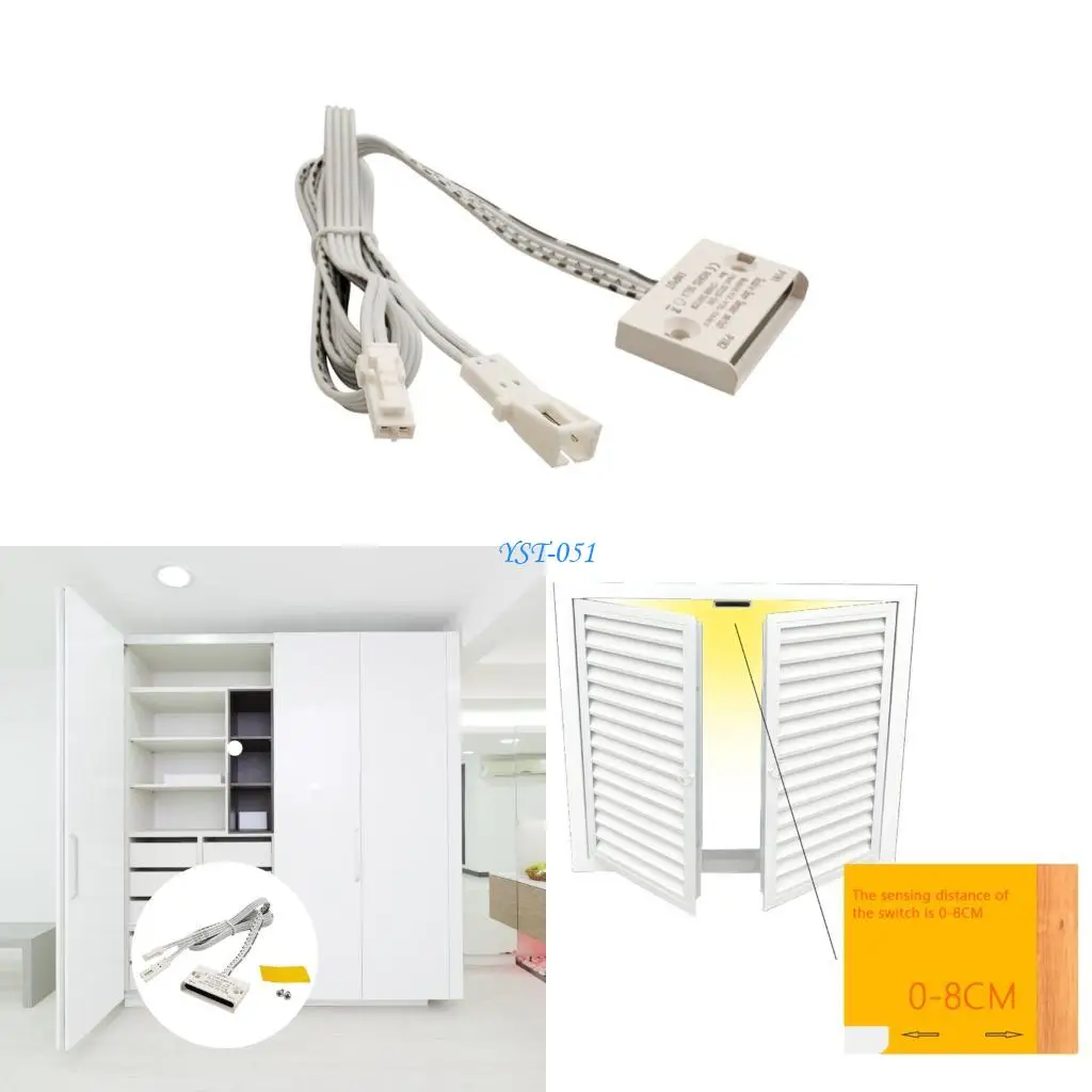 

E15A 2PCS Автоматические переключатели управления освещением Переключатели дверь дверь открыть/закрыть датчики