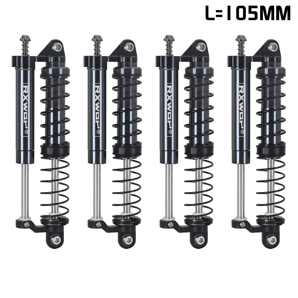 Adjustable Oil L=105mm Metal Negative Pressure Shock Absorber Double Damper For 1/8 Rc Crawler Car Meijiaxin H8h Yikong CROSSRS