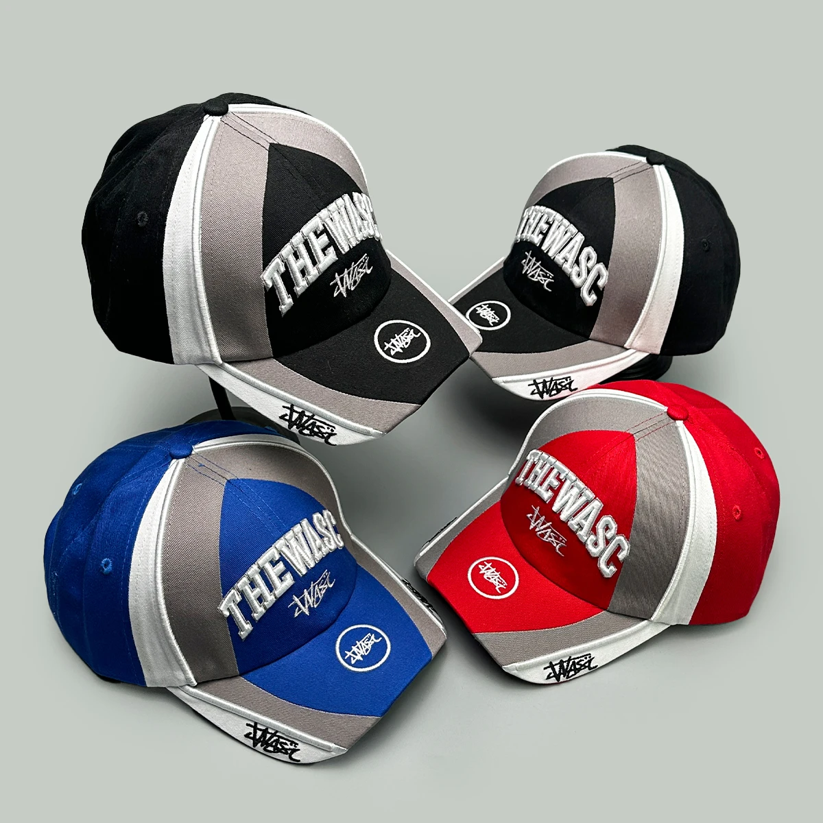 

Color Block 3D Letter Embroidery Baseball Hats New Men Women Sunshade Personal Versatile Hardtop Fashion Street ins Peaked Caps