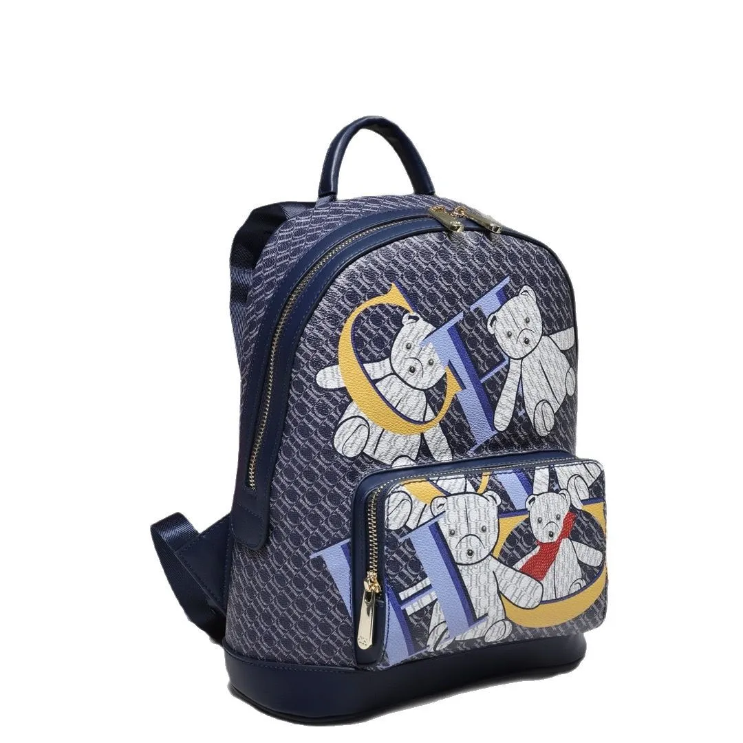 Schoudertas met schattige print Lichtgewicht luxe minimalistische damesrugzak, handtas in schoolstijl met grote capaciteit voor studenten