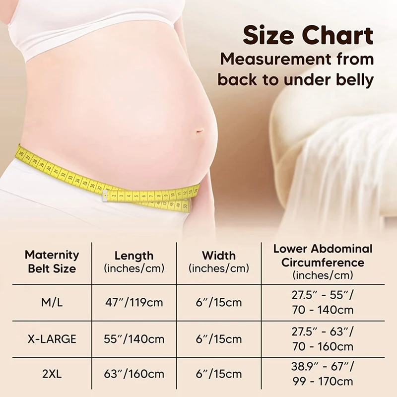 Maternity Belly Band For Pregnancy - Soft & Breathable Pregnancy Belly Support Belt, Pelvic Support Bands