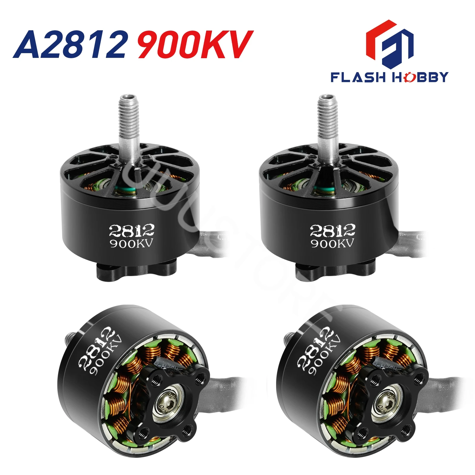 Flashhobby A2812 2812 900KV 3-6S Brushless Motor for RC Multirotor Airplane 7 8 9 10 inch FPV Long Range Drone Model