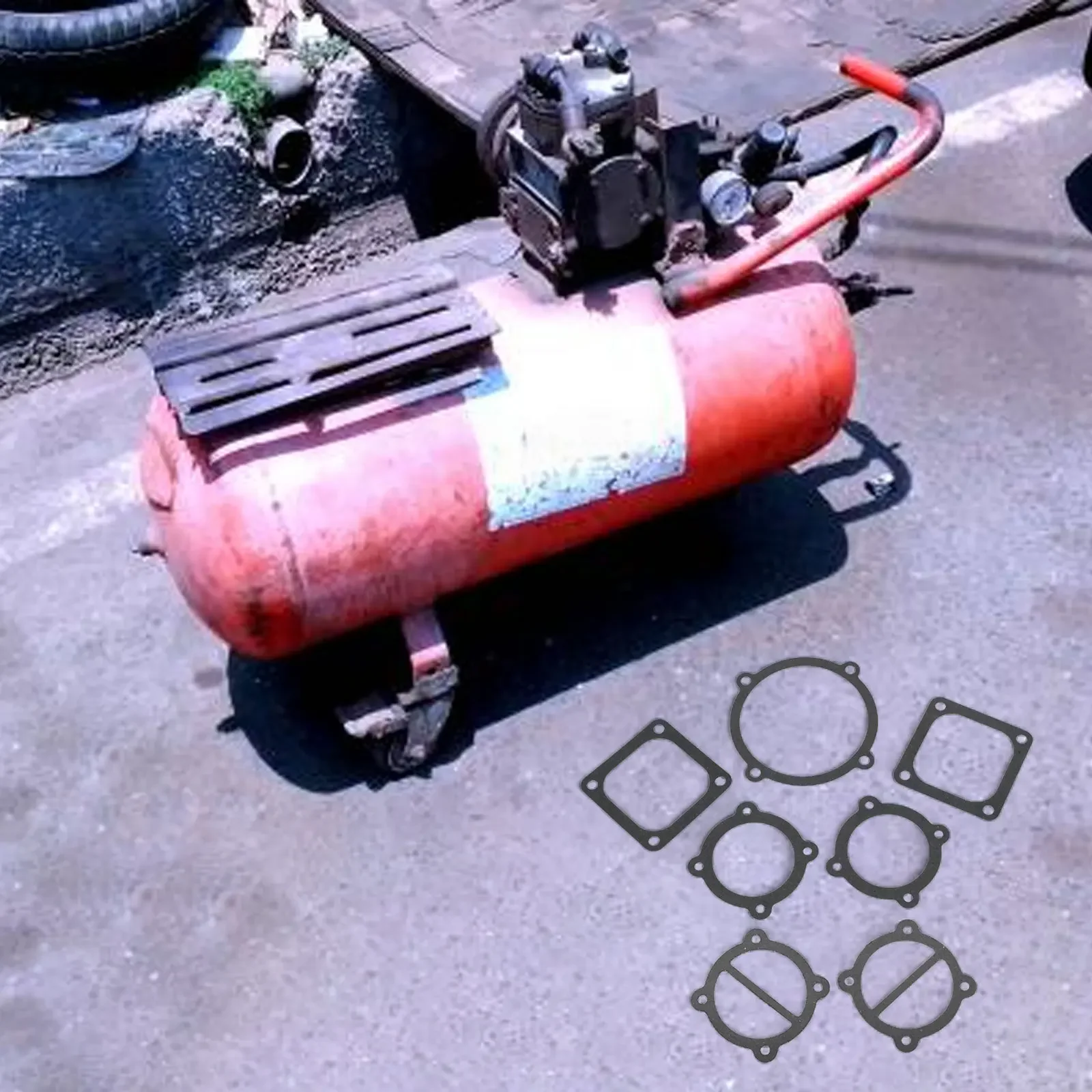 For Compressor Maintenance Air Compressor Gasket Air Compressor Gasket Washers Cylindrical Shape Gasket Maintenance