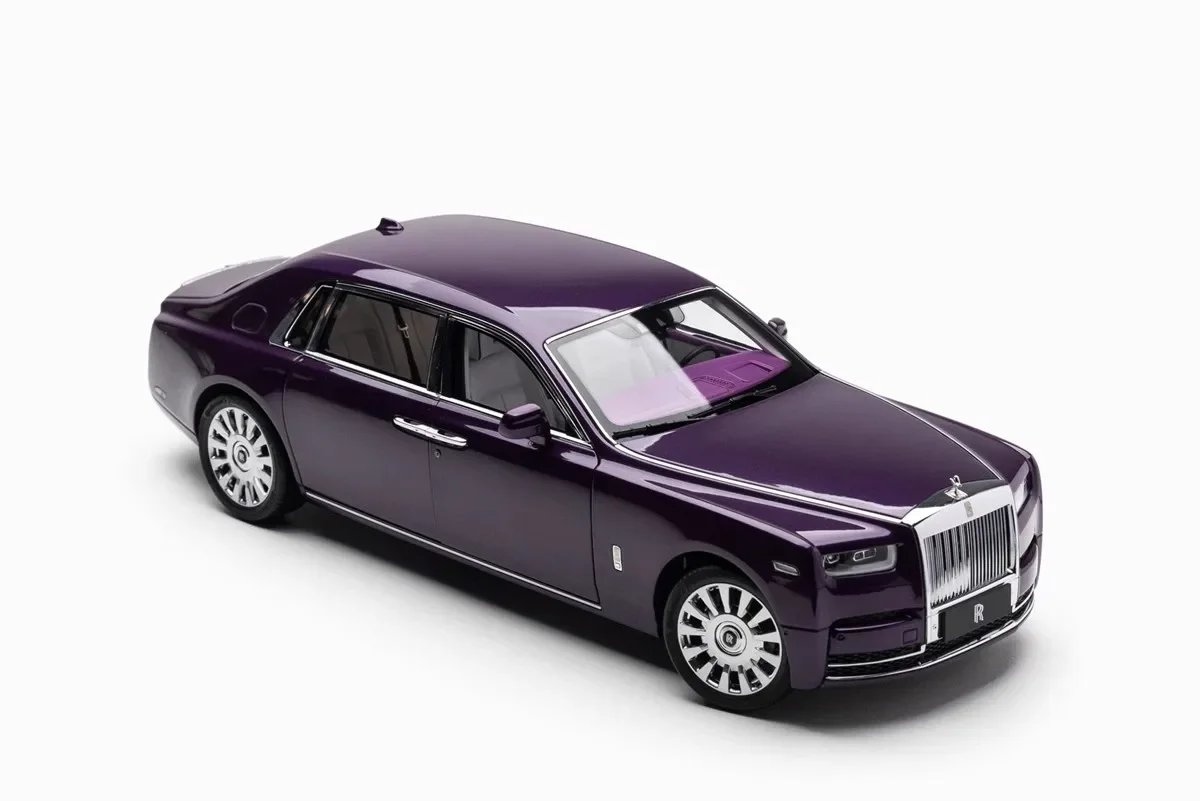 

Original Factory 1:18 Phantom VIII Pearl Purple Simulation Limited Edition All Open Alloy Metal Static Car Model Toy Gift