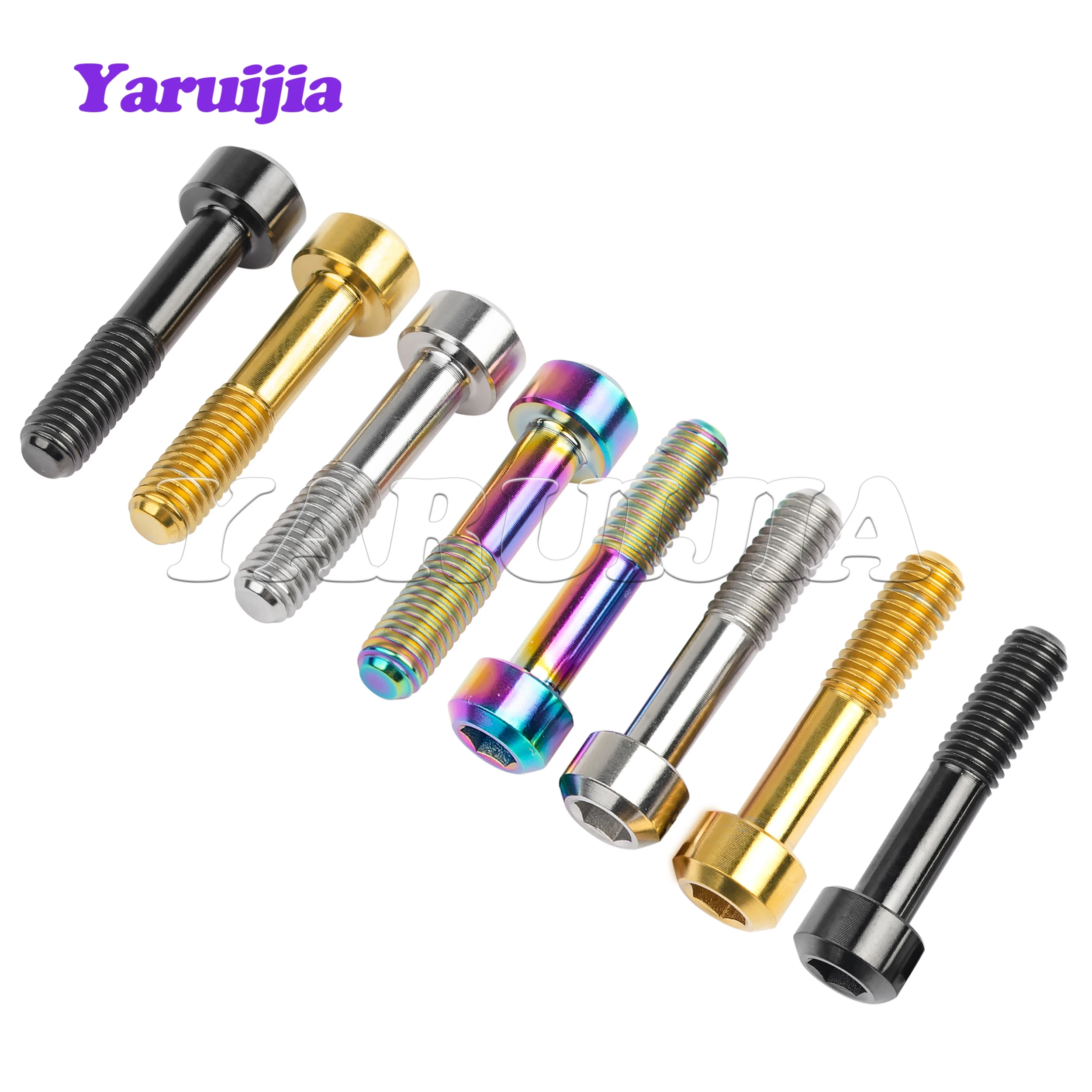 Титановый болт Yaruijia M5x23 мм, винт с шестигранной головкой и головкой для велосипедного диска для DIN912 Gr5