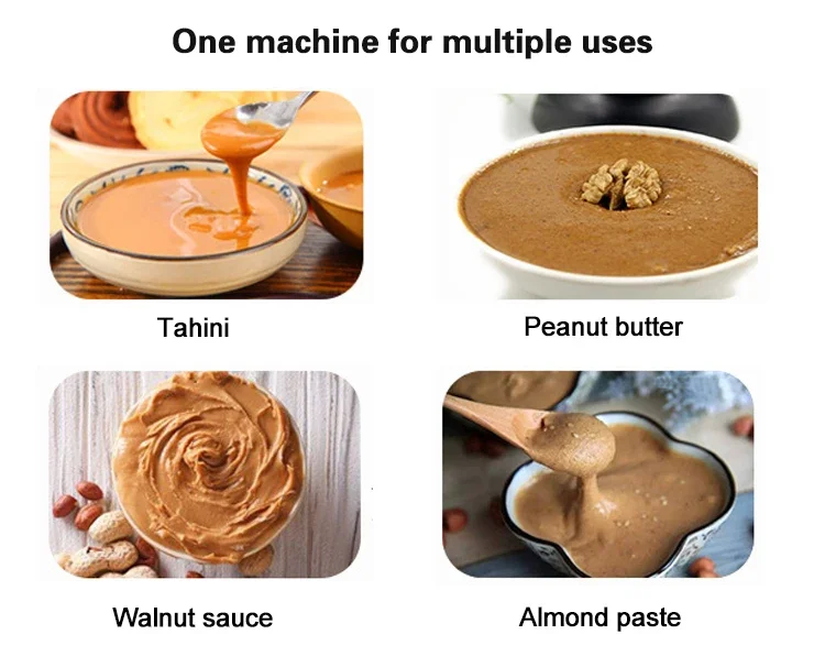 Para máquinas industriales de mantequilla de maní HR 100Y, máquina de Hummus, fabricación de mantequilla de maní