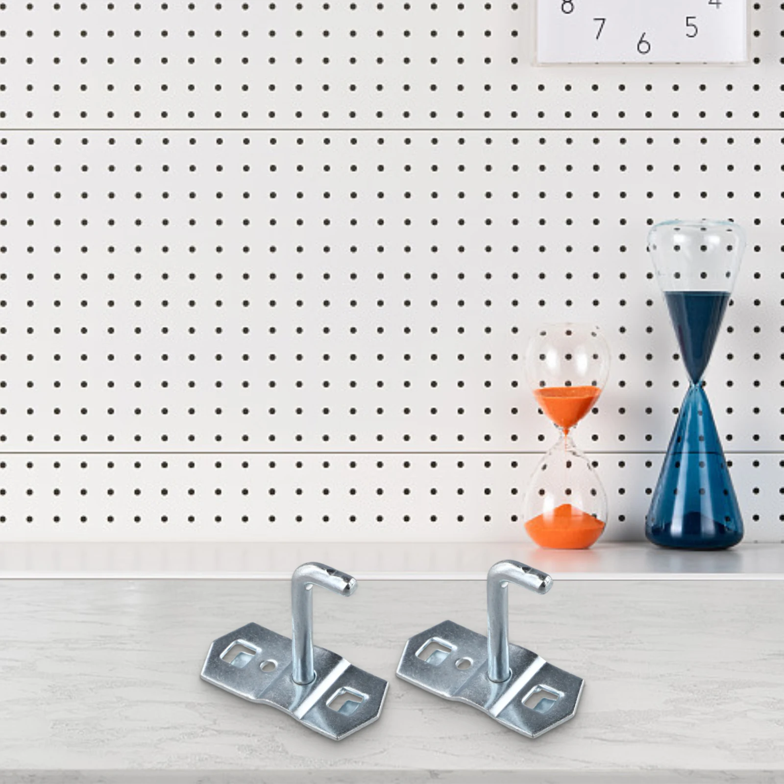 

50mm Hooks Pegboard Hooks Storage Solution Tool Organization Secure Grip Steel Tool Storage Solution 10 Pieces